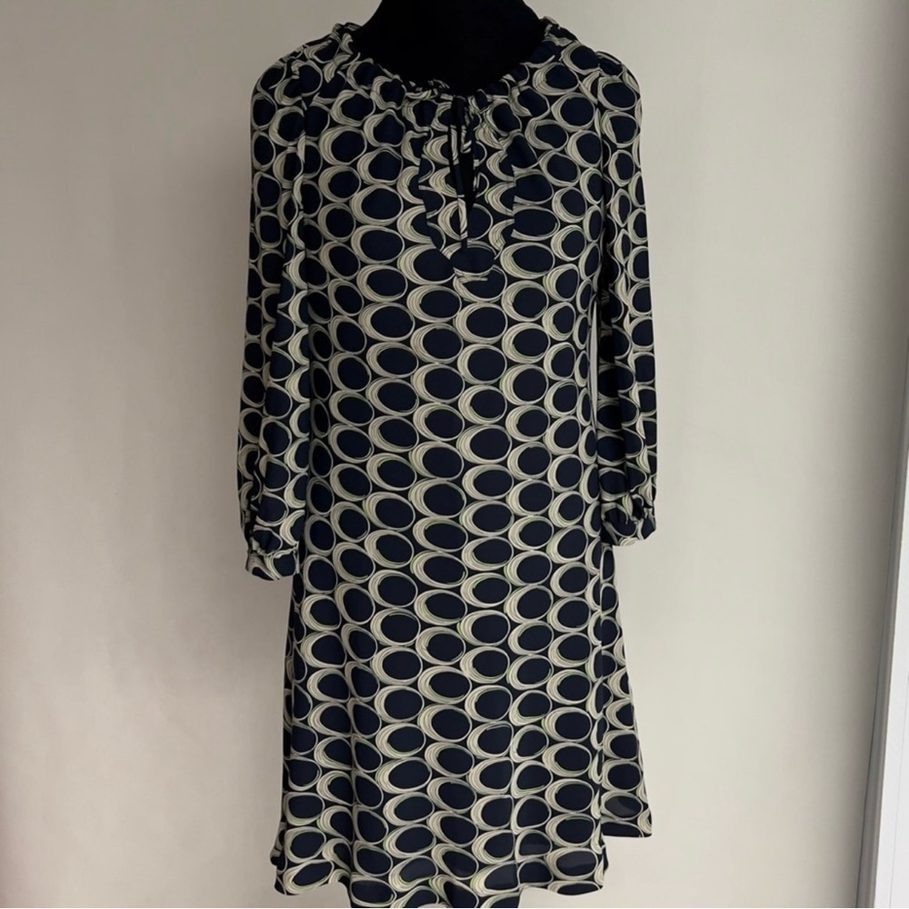 MOULINETTE SOEURS Shift Geometric Midi Dress NWOT